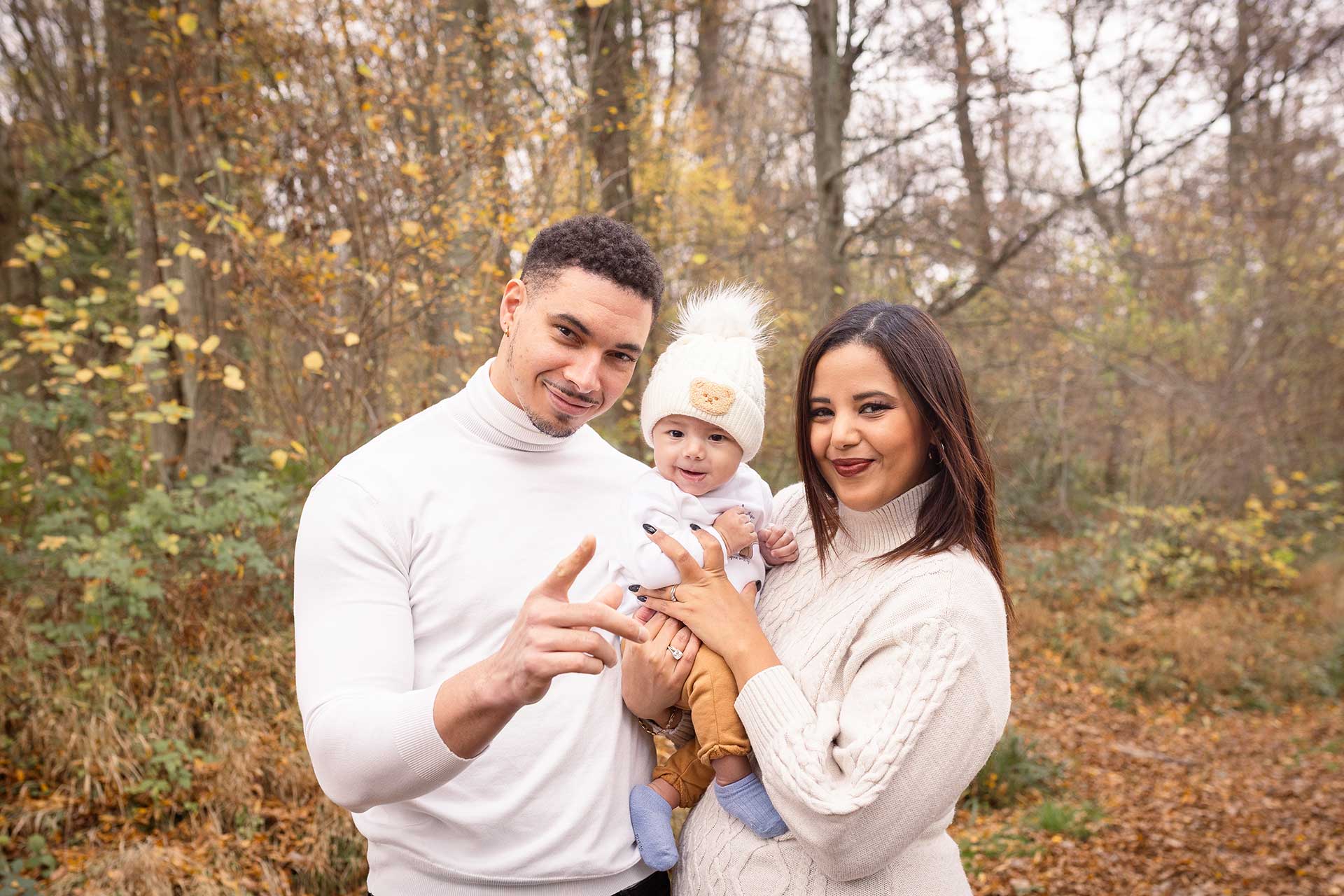 Séance famille en forêt - Hiver
