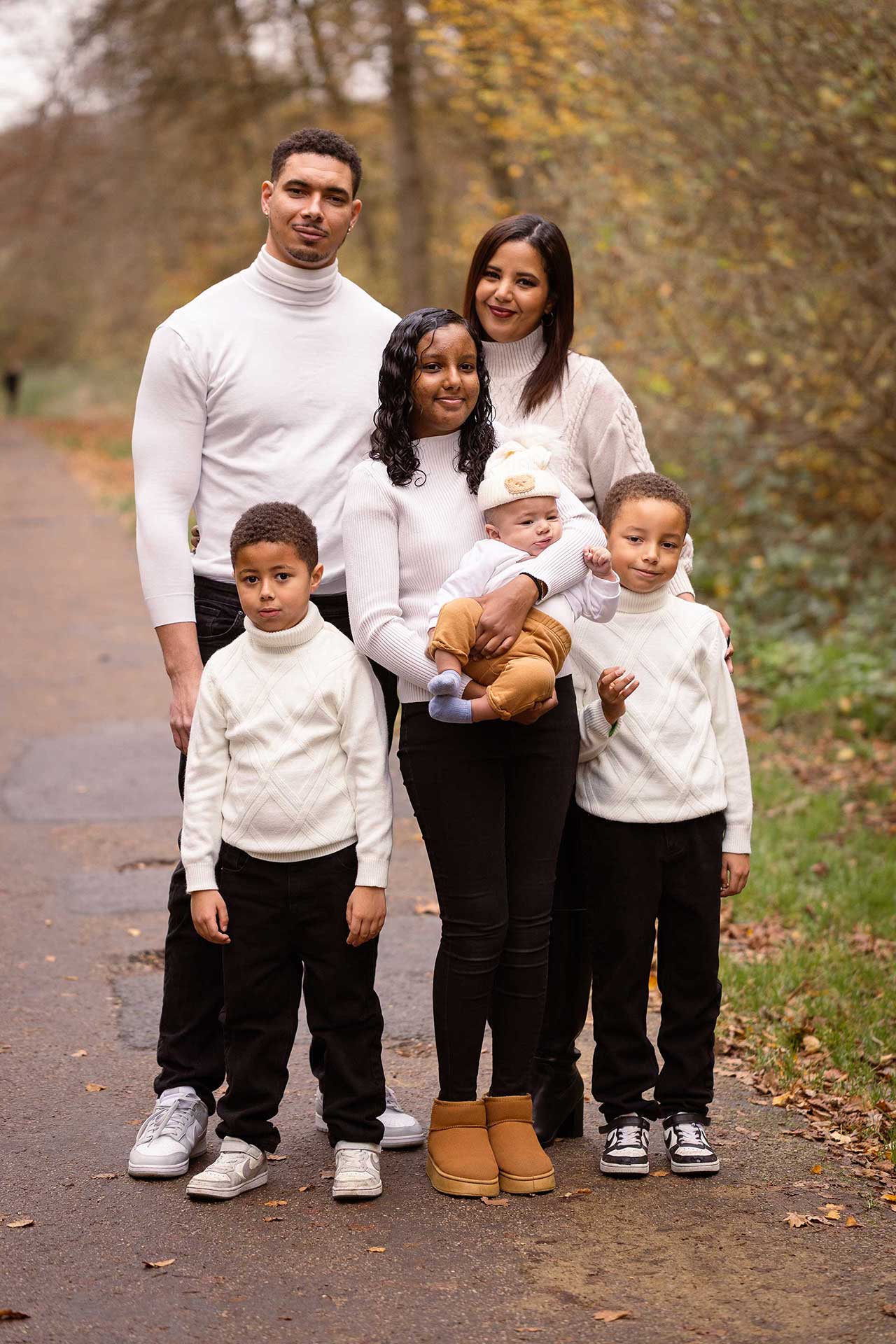 Famille - Forêt hiver